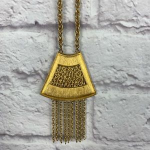Vintage Hillcraft Tassel Fringed Necklace